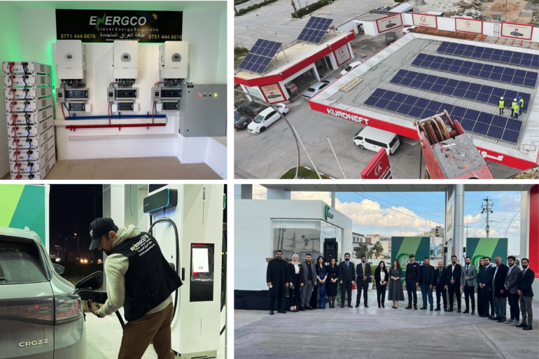 ENERGCO Deploys Iraq’s First Ultra-Fast DC EV Charger Powered by Advanced Solar Integration at Kurdneft Gas Station